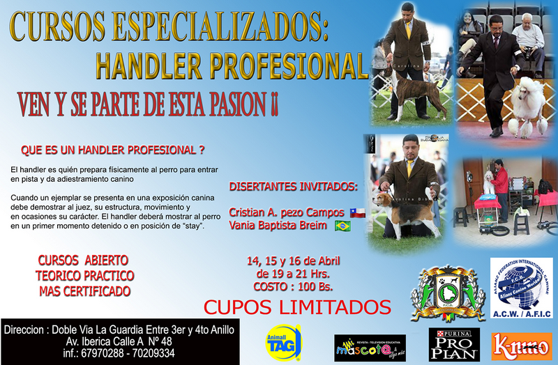 CURSO ALIANZ BOLIVIA HANDLER PROFESIONAL 2016